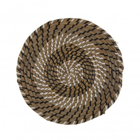 INDIVIDUAL BRANCO E PRETO 38 CM