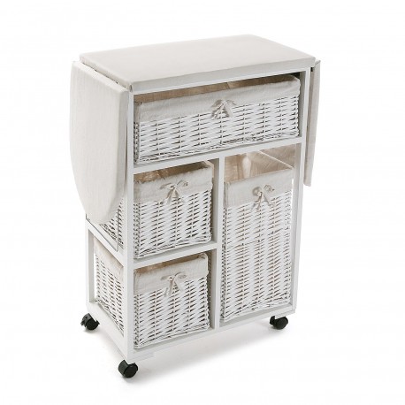 MUEBLE C/ CESTAS  BLANCO