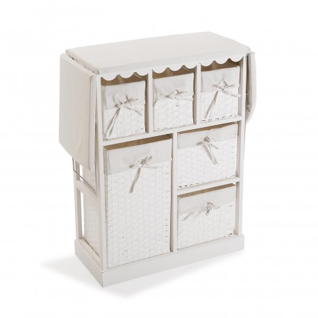 MUEBLE C/ CESTAS  BLANCO BASIC