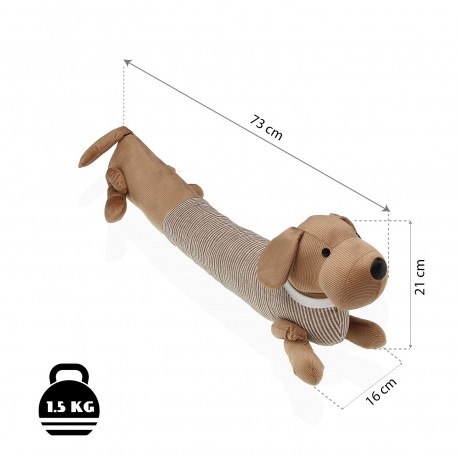 FIXADOR DE PORTA CÃO CAMISA ÀS RISCAS