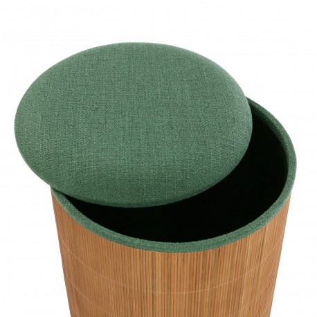 CONJUNTO 2 PUFS ARRUMAÇÃO VERDE BAMBU