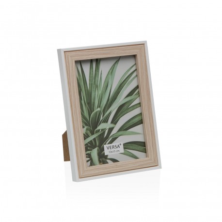 MOLDURA 10X15 MADEIRA BRANCA