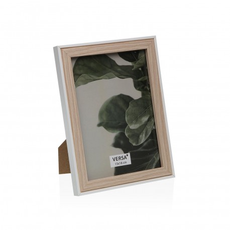 MOLDURA 13X18 MADEIRA BRANCA