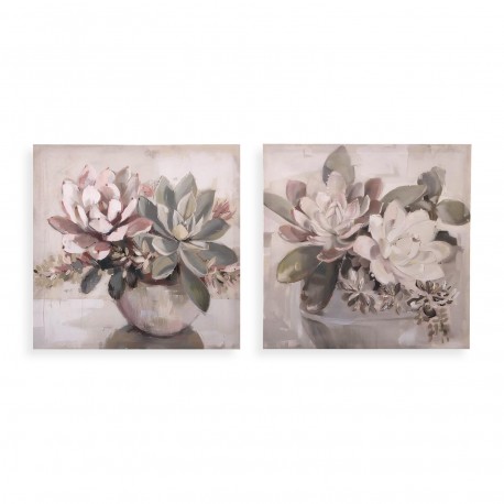QUADRO FLORES 40 X 40