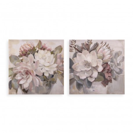 QUADRO FLORES 40 X 40