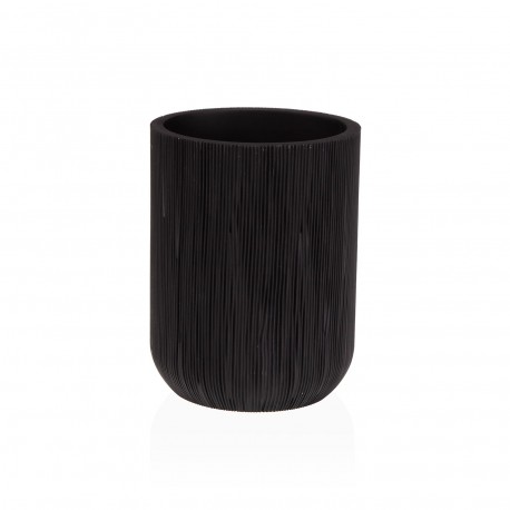 COPO PORTA-ESCOVAS PRETO