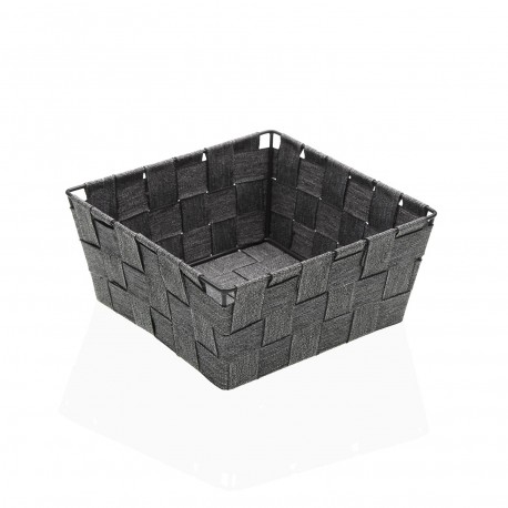 CESTO QUADRADO 19 X 19 CINZA