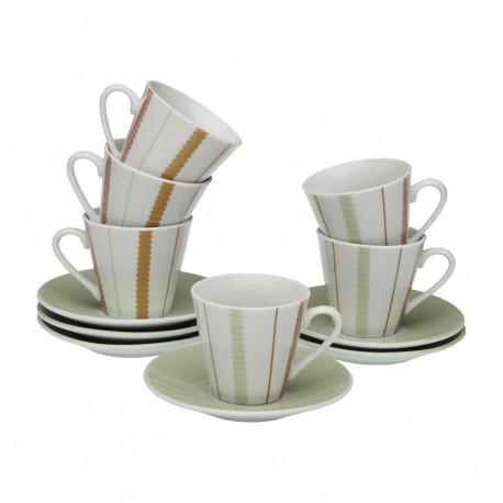 CONJUNTO 6 CHÁVENAS CAFÉ C/ PIRES FLINT