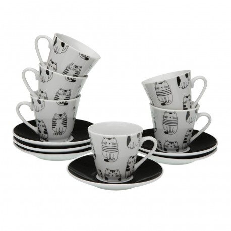 CONJUNTO 6 CHÁVENAS CAFÉ C/ PIRES GATTO