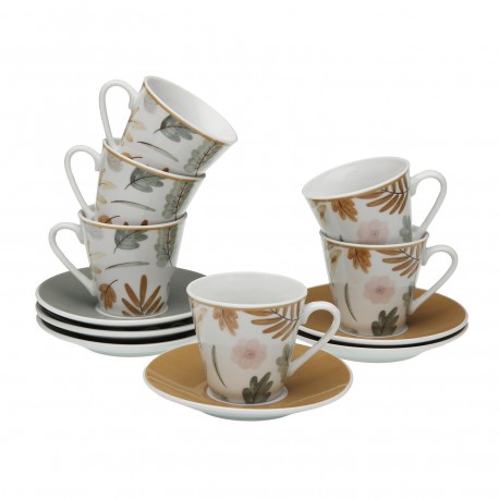 CONJUNTO 6 CHÁVENAS CAFÉ TABITHA