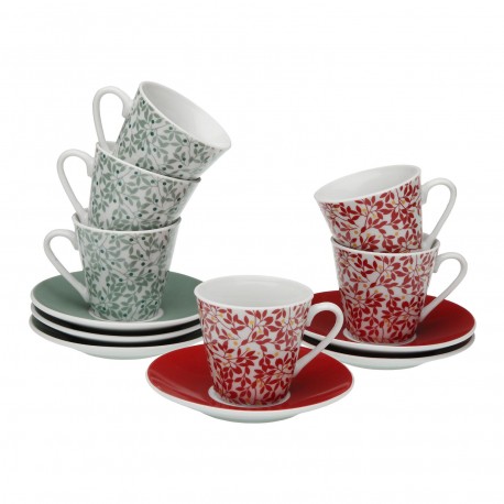 CONJUNTO 6 CHÁVENAS CAFÉ NINA