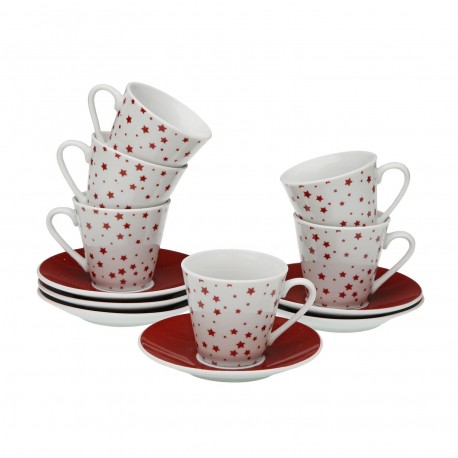CONJUNTO 6 CHÁVENAS CAFÉ COM PIRES STELLA