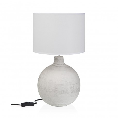 CANDEEIRO MESA CERÂMICA DEWAS BRANCO