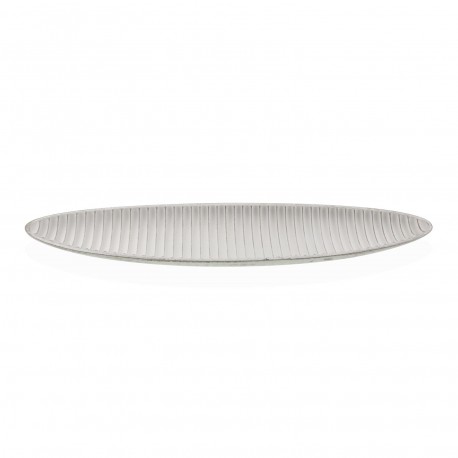 CENTRO DE MESA ALONGADO BRANCO 64,5CM