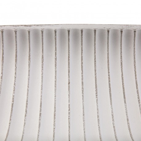 CENTRO DE MESA ALONGADO BRANCO 64,5CM