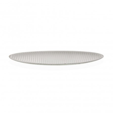 CENTRO DE MESA ALONGADO BRANCO 58CM