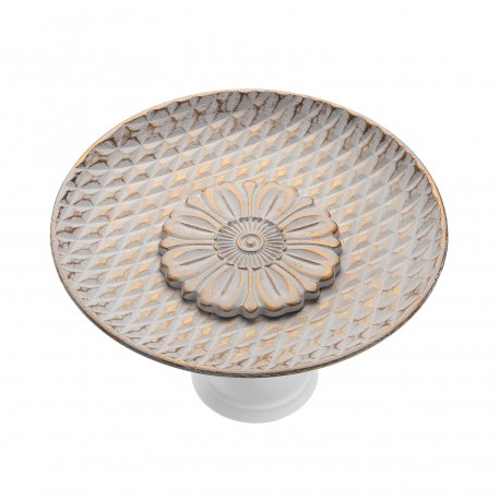 CENTRO DE MESA DOURADO COM ALTURA