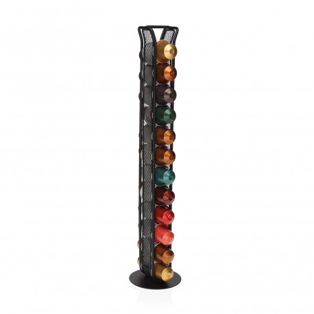 PORTA CÁPSULAS CAFÉ NESPRESSO 24PC PRETO