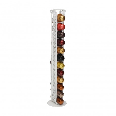 PORTA CÁPSULAS CAFÉ NESPRESSO 24PC BRANCO