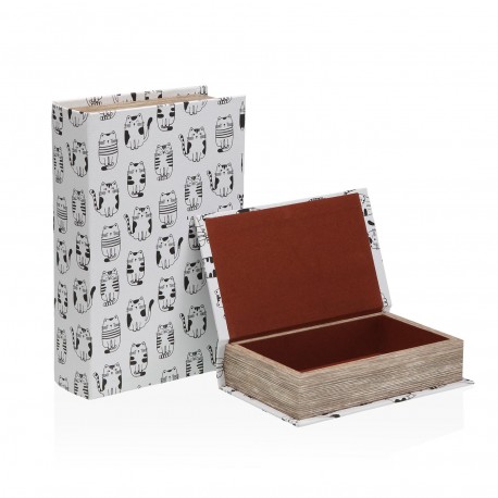 CONJUNTO 2 LIVROS DECORAÇÃO GATTO