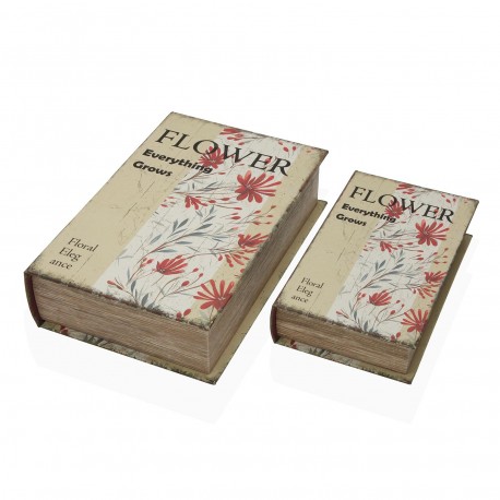 CONJUNTO 2 LIVROS DECORAÇÃO FLOWER ELEGANCE