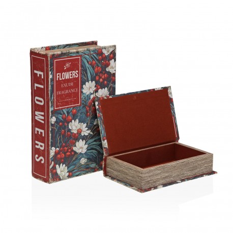 CONJUNTO 2 LIVROS DECORAÇÃO FLOWER FRAGANCE