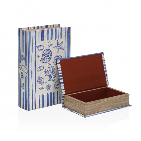 CONJUNTO 2 LIVROS DECORAÇÃO SEA