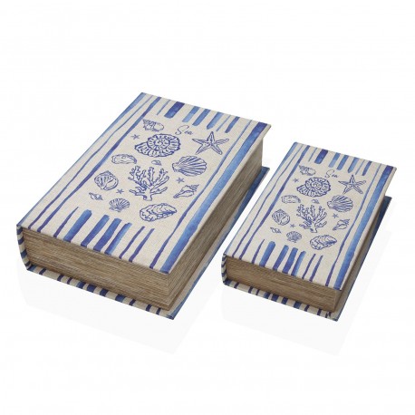 CONJUNTO 2 LIVROS DECORAÇÃO SEA