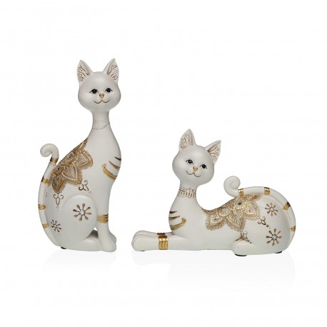FIGURA GATO BRANCO 20X14,5CM