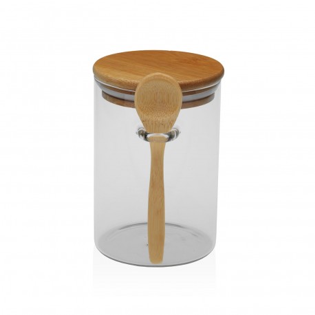 FRASCO 400ML BOROSILICATO C/COLHER