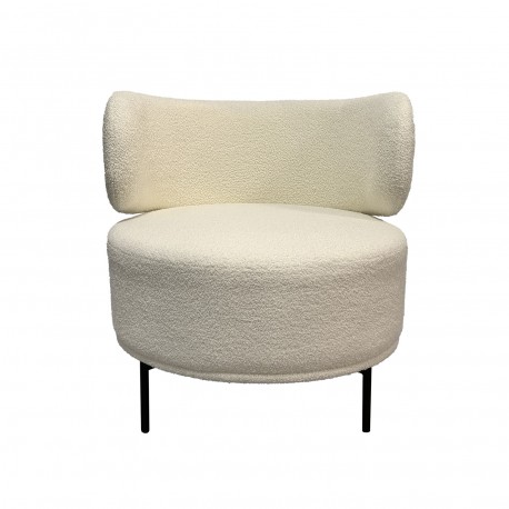 POLTRONA ERIE DE BORREGUITO BRANCO