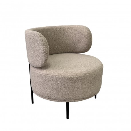 POLTRONA ERIE DE BORREGUITO BEGE