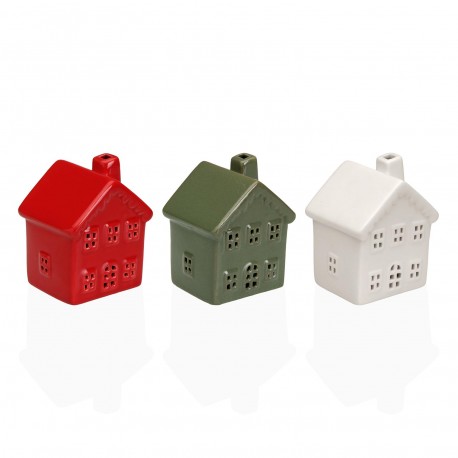 FIGURA CERÂMICA LED CASA VERDE