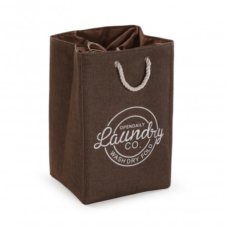 CESTO ROUPA "LAUNDRY" CASTANHO