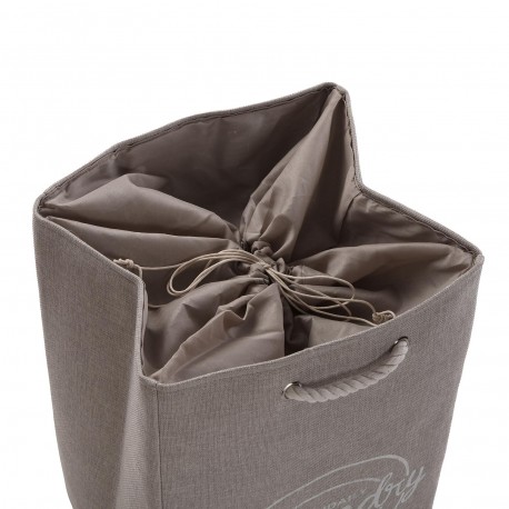 CESTO ROUPA "LAUNDRY" CINZA