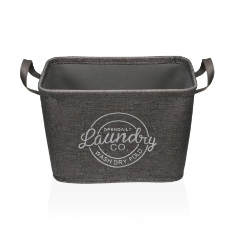 CESTO "LAUNDRY" CINZA ESCURO