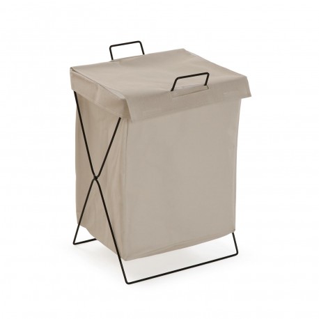 CESTO ROUPA "LAUNDRY" DOBRÁVEL CREME