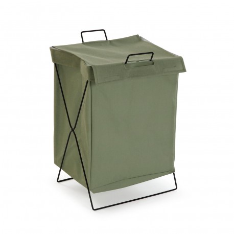 CESTO ROUPA "LAUNDRY" DOBRÁVEL VERDE