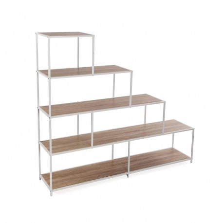 ESTANTE ESCADA 4 PRATELEIRAS BRANCO