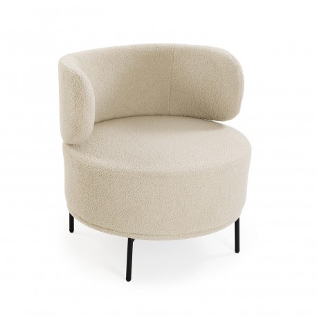 POLTRONA ERIE DE BORREGUITO BRANCO