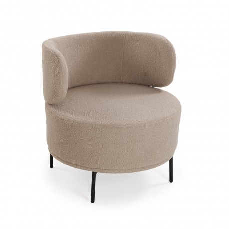 POLTRONA ERIE DE BORREGUITO BEGE