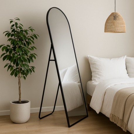 ESPELHO DE PÉ PRETO