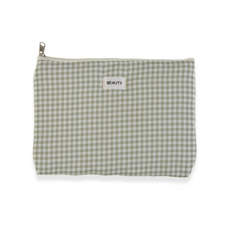 NÉCESSAIRE VICHY VERDE 27X19CM