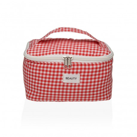 NÉCESSAIRE VICHY VERMELHO COM ASA