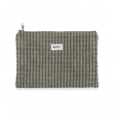 NÉCESSAIRE CORDUROY AZUL 27X19CM