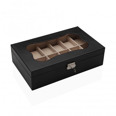 JOALHEIRO 12 RELÓGIOS PRETO