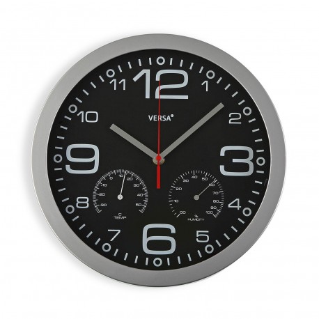 RELOJ NEGRO C/TERMOM PAMUK