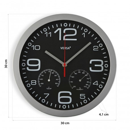 RELOJ NEGRO C/TERMOM PAMUK