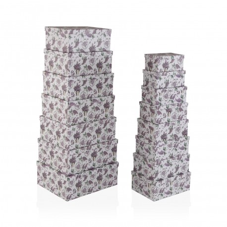 CONJUNTO 15 CAIXAS CARTÃO LILAC