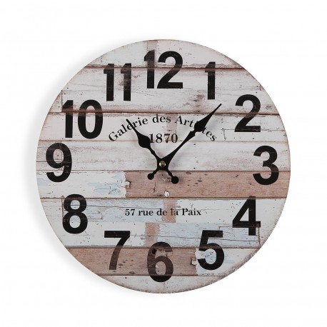 RELOJ DE PARED MADERA 29CM